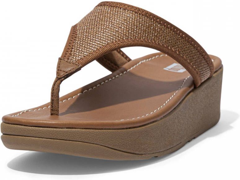 FitFlop Lulu sleek straw raffia toe post sandals