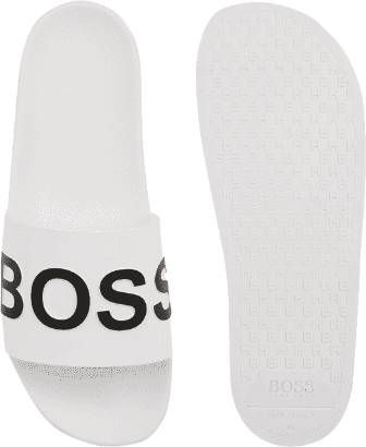 Hugo Boss slippers BOSS wit - Schoenen.nl