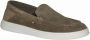 Tommy Hilfiger Artikelnummer FM0FM04086 taupe suède loafer met inklapbare hiel - Thumbnail 1