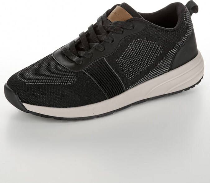 24 Hours Sneaker met COOLMAX voering van textiel en binnenzool Zwart