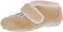 Belafit Pantoffel met klittenband Beige - Thumbnail 1
