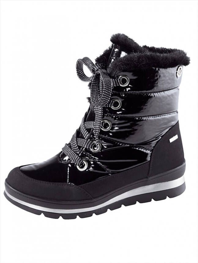 Caprice Hoge veterschoen Met Tex-membraan Zwart