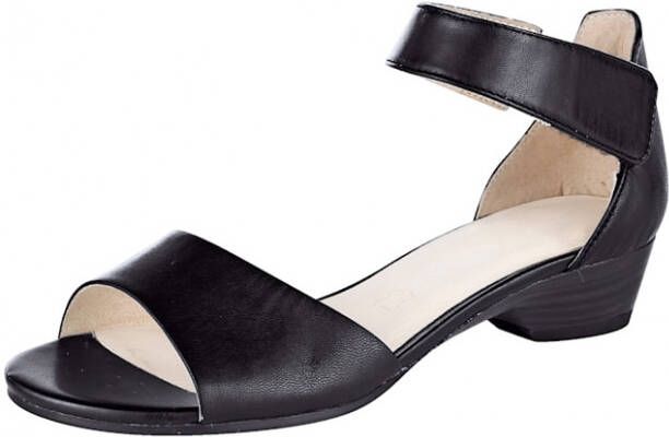 Caprice Sandaaltje met walking on air leren binnenzool Zwart - Schoenen.nl
