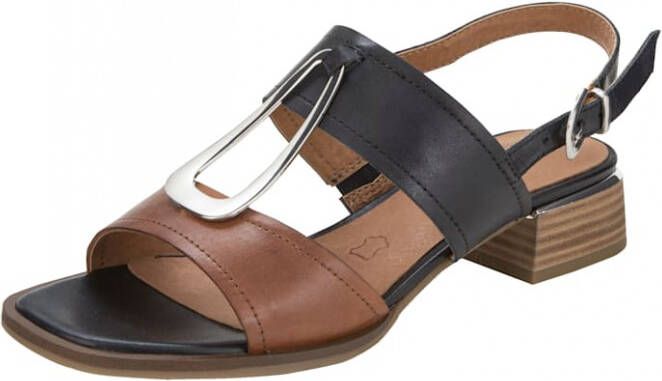 Caprice Sandaaltje met sierelement Marine Cognac