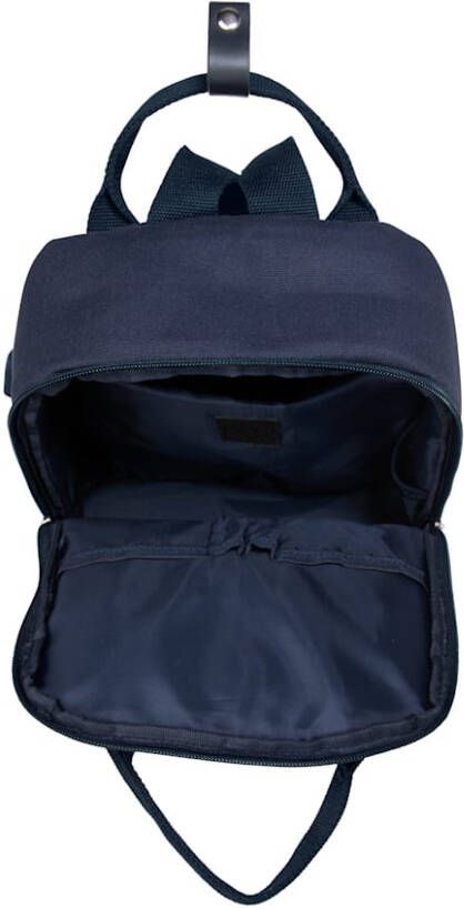 24 Hours Rugzak met opgestikt ritsvak Donkerblauw