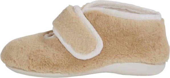 Belafit Pantoffel met klittenband Beige