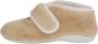 Belafit Pantoffel met klittenband Beige - Thumbnail 3