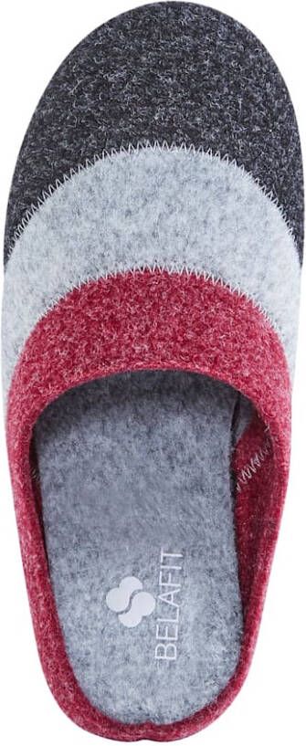 Belafit Pantoffel Zwart Grijs