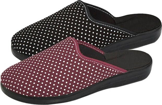 Belafit Pantoffels in set van 2 stuks Zwart