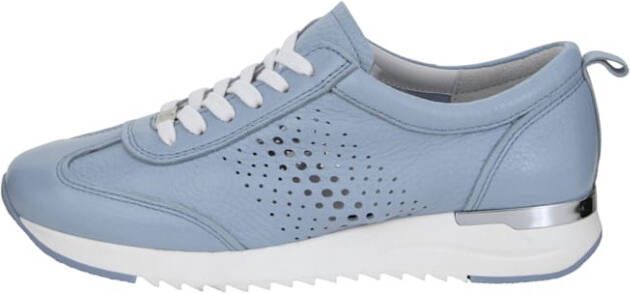 Caprice Sneaker van zacht hertennappa Lichtblauw