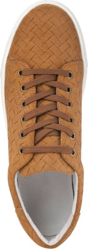 Filipe Shoes Sneaker in mooie gevlochten look Cognac