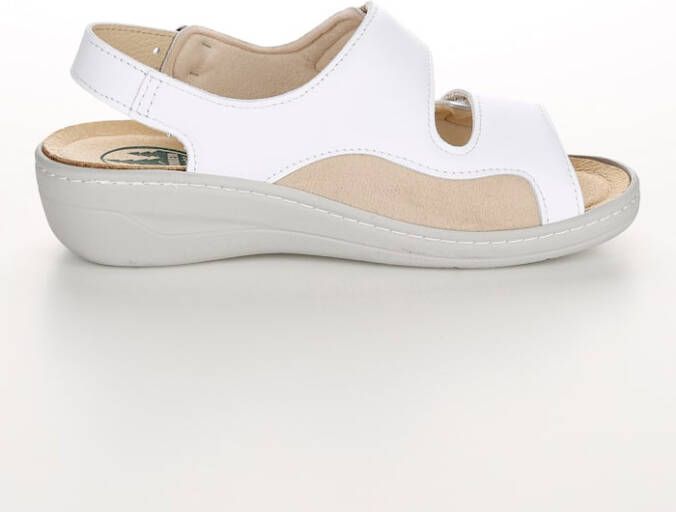 Franken Schuhe Sandaaltje ideaal bij hallux valgus Wit