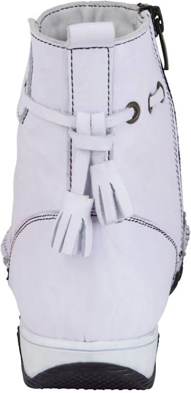 Gemini Enkellaarsje met trendy kwastjes Wit