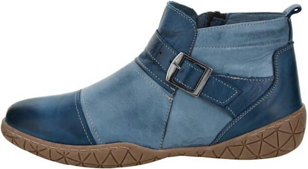 Gemini Enkellaarsje met verwisselbare leren binnenzool Blauw