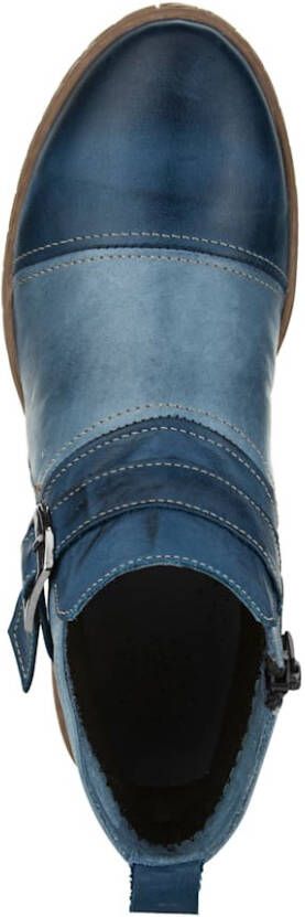Gemini Enkellaarsje met verwisselbare leren binnenzool Blauw