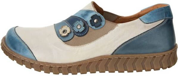 Gemini Instapper met elastische inzet Wit Blauw Taupe