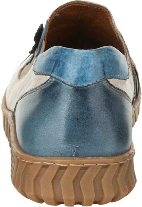 Gemini Instapper met elastische inzet Wit Blauw Taupe