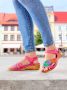 Gemini Sandaaltje met bladerenapplicatie Pink Groen Blauw Oranje - Thumbnail 2