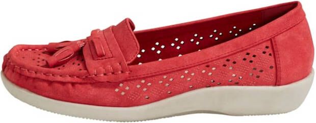 Julietta Mocassin met kwastje Rood