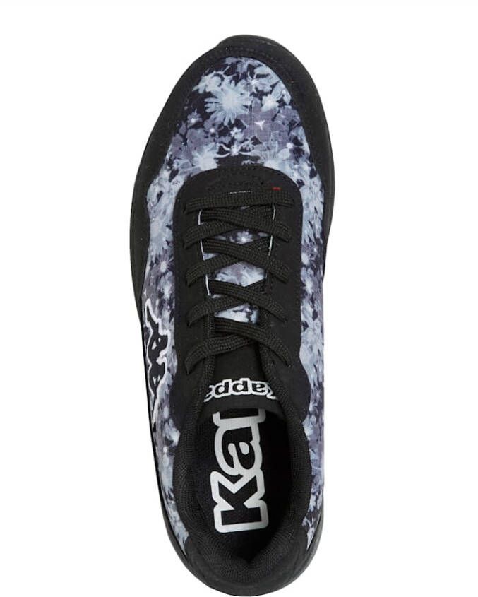 Kappa Sneaker met trendy bloemenprint Zwart Grijs