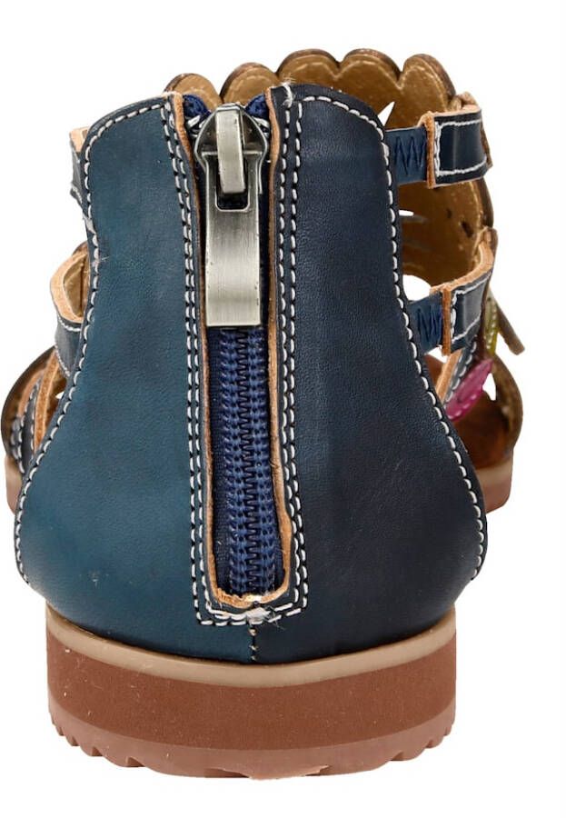 laura vita Sandaaltje met zomerse kleuren Blauw Multicolor