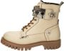 Liva Loop Hoge veterschoen met siersteentjes en pailletten Beige - Thumbnail 2