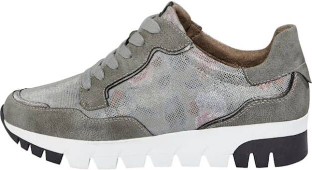 Liva Loop Sneaker met modieuze print Grijs Multicolor