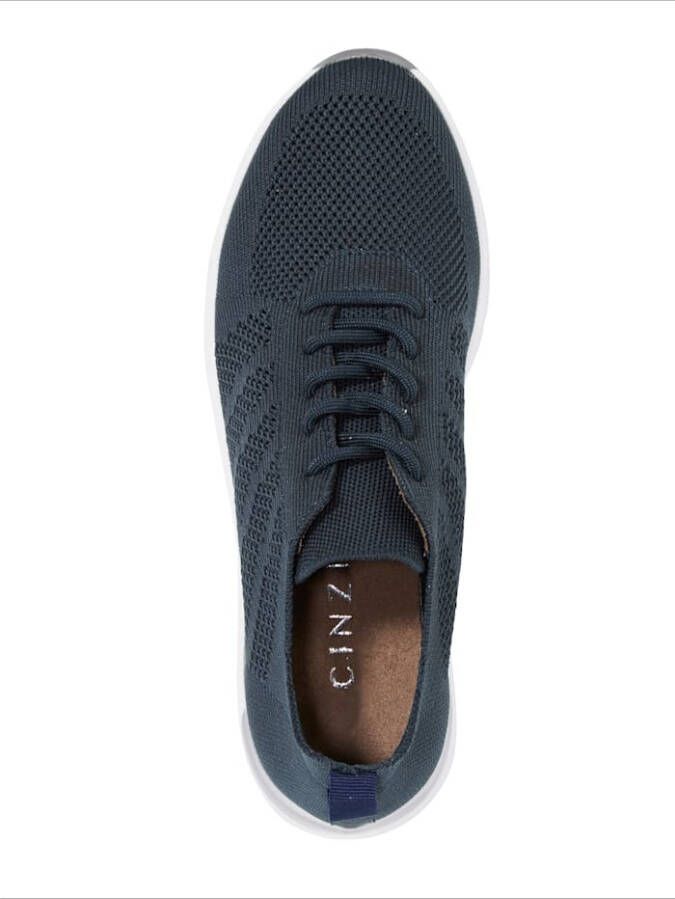 Liva Loop Sneaker van geperforeerd textiel Mosterdgeel