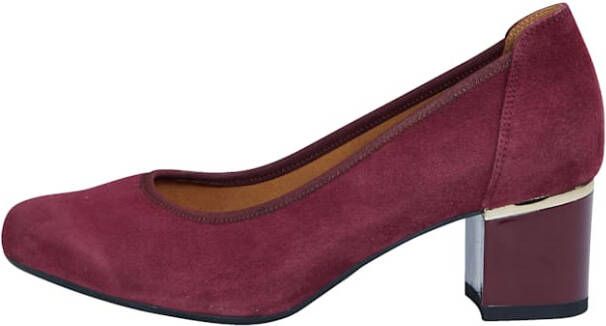 MONA Pump met extravagante hak Bordeaux