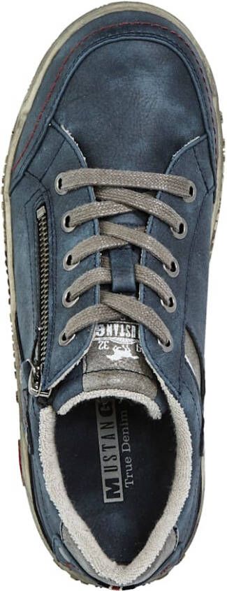 mustang Sneaker in modieuze used look Blauw