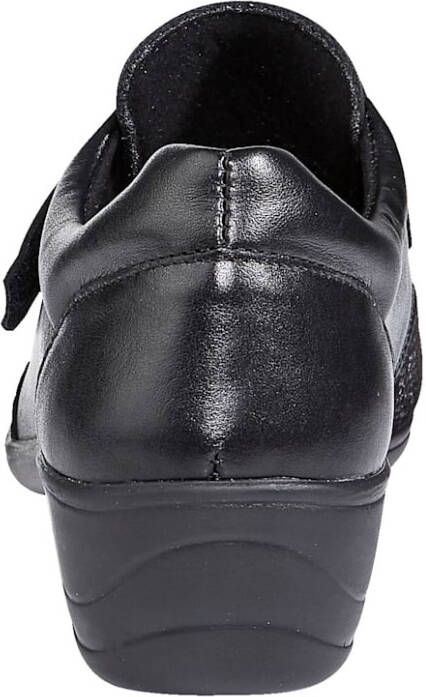 Naturläufer Klittenbandschoen met soepele zool Zwart