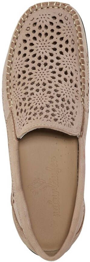 Naturläufer Mocassin met de hand genaaide naad Taupe