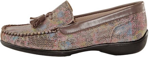 Naturläufer Mocassin met karakteristieke mocassinnaad Taupe Multicolor