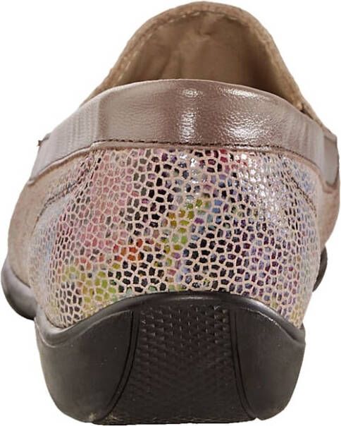 Naturläufer Mocassin met karakteristieke mocassinnaad Taupe Multicolor