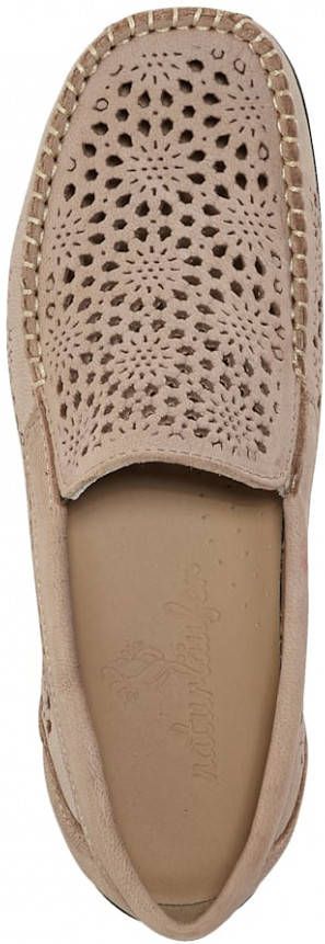 Naturläufer Mocassin met de hand genaaide naad Taupe