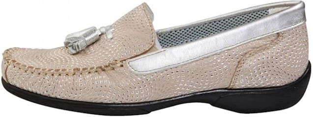 Naturläufer Mocassin met de hand genaaide naad Taupe