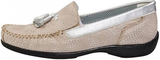 Naturläufer Mocassin met de hand genaaide naad Taupe