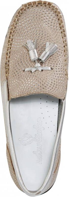 Naturläufer Mocassin met de hand genaaide naad Taupe
