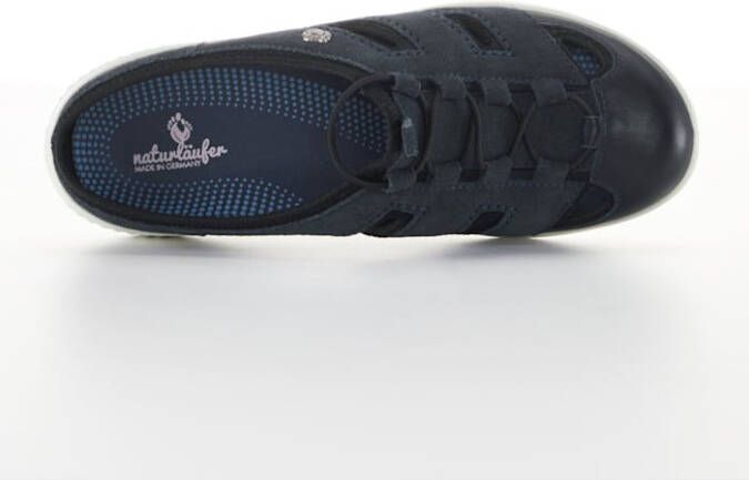 Naturläufer Muiltje met elastische veters Donkerblauw