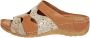 Naturläufer Muiltje met multicolor print Cognac - Thumbnail 2