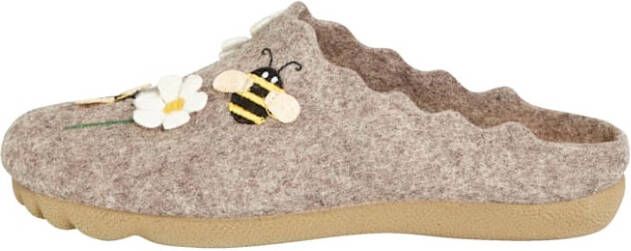 Naturläufer Pantoffel Taupe