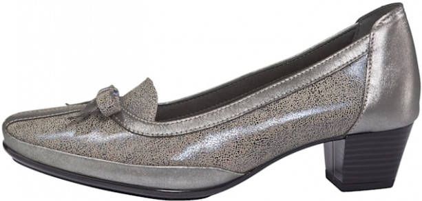 Naturläufer Pump van superbuigzaam leer Grijs