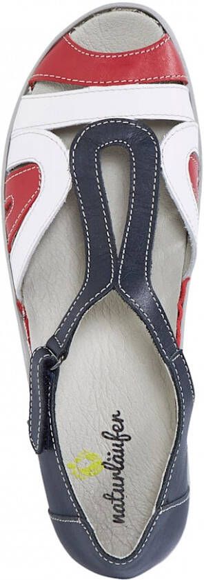 Naturläufer Sandaaltje Blauw Wit Rood