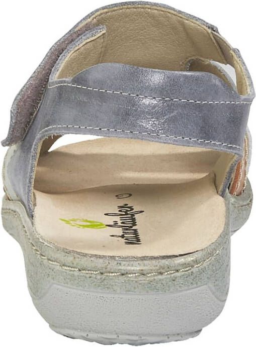 Sandaal van leer met klittenbandsluiting