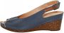 Naturläufer Sling met trendy hak in gevlochten look Donkerblauw - Thumbnail 2