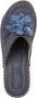 Relaxshoe Muiltje met mooie sierbloem Blauw - Thumbnail 2