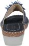 Relaxshoe Muiltje met mooie sierbloem Blauw - Thumbnail 3