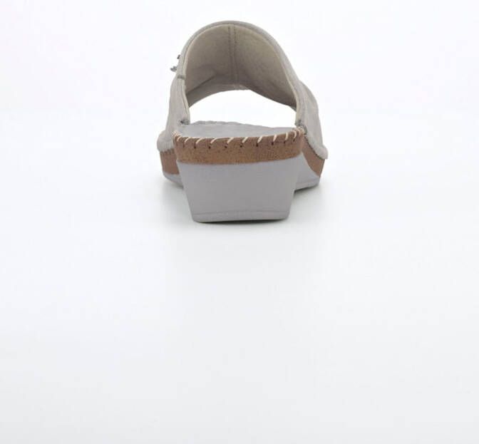 Relaxshoe Muiltje met mooie sierbloem Grijs