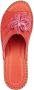 Relaxshoe Muiltje met mooie sierbloem Rood - Thumbnail 3