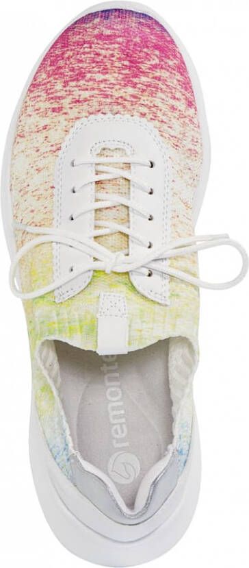 Remonte Sneaker in prachtige regenbooglook Multicolor Wit